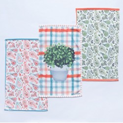 Πετσέτες Κουζίνας Σετ Kitchen Towels KD1 Digital Print Cotton Palamaiki (40x60) 3Τεμ