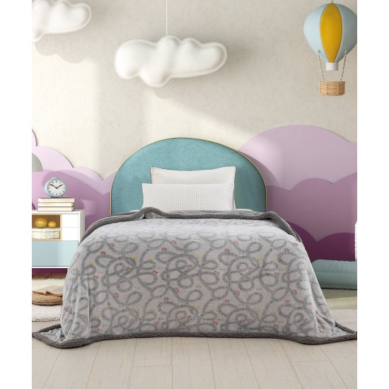 Κουβέρτα Fleece Με Sherpa Φωσφοριζέ Μονή Luminous Blanket Trip Palamaiki (160x220) 1Τεμ