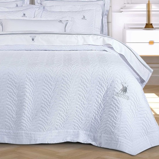 Κουβερλί Υπέρδιπλο Classic 2351 Embroidery Microsatin Polo Club (240x250) 1Τεμ