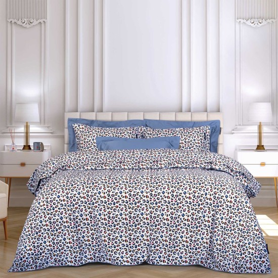 Σεντόνια Υπέρδιπλα Σετ Essential 2264 Animal Print Cotton Polo Club (240x260) 4Τεμ