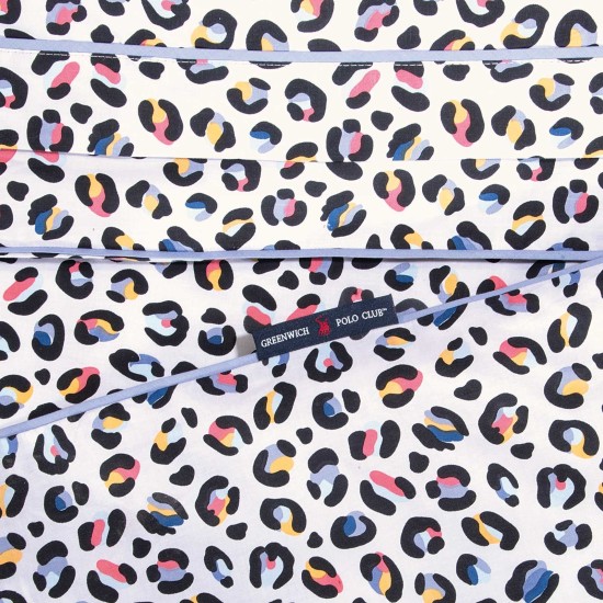 Σεντόνια Υπέρδιπλα Σετ Essential 2264 Animal Print Cotton Polo Club (240x260) 4Τεμ