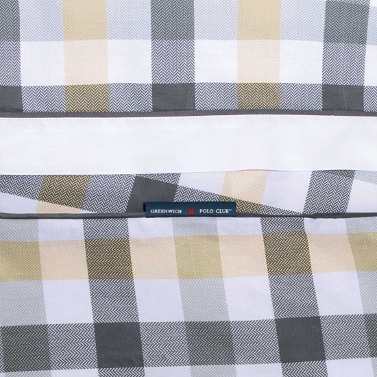 Σεντόνια King Σετ Essential 2265 Geometric Print Cotton Polo Club (260x280) 4Τεμ