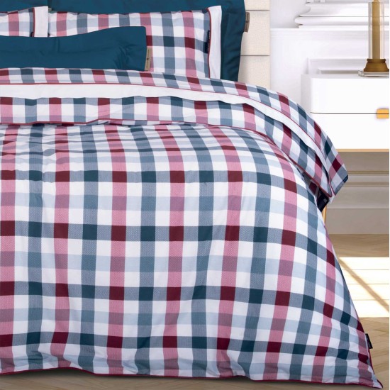 Σεντόνια King Σετ Essential 2266 Geometric Print Cotton Polo Club (260x280) 4Τεμ
