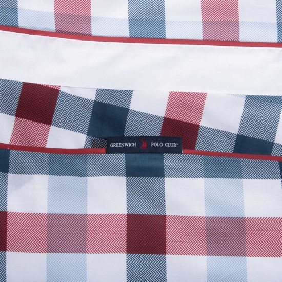 Σεντόνια King Σετ Essential 2266 Geometric Print Cotton Polo Club (260x280) 4Τεμ