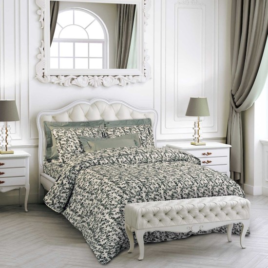Σεντόνια King Σετ Essential Floral 2361 Cotton Polo Club (260x280) 4Τεμ