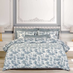Σεντόνια King Σετ Essential Floral 2362 Cotton Polo Club (260x280) 4Τεμ