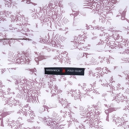 Σεντόνια King Σετ Essential Floral 2363 Cotton Polo Club (260x280) 4Τεμ
