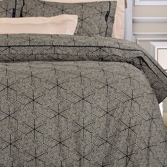 Σεντόνια King Σετ Essential Geometric 2266 Cotton Polo Club (260x280) 4Τεμ