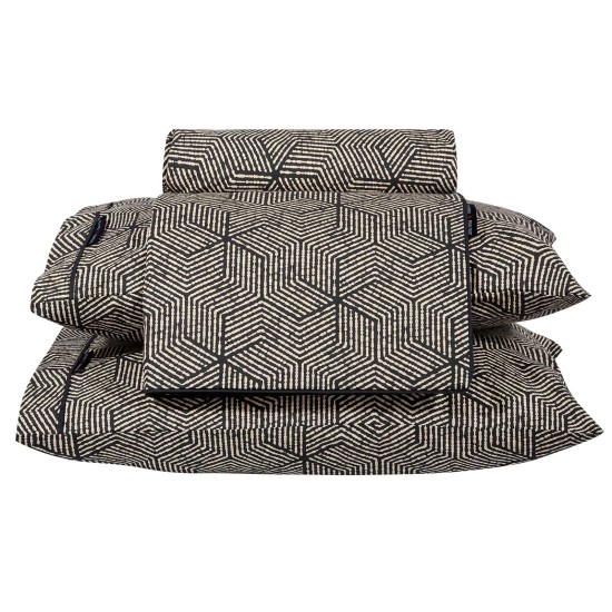 Σεντόνια King Σετ Essential Geometric 2266 Cotton Polo Club (260x280) 4Τεμ