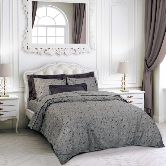 Σεντόνια Υπέρδιπλα Σετ Essential Floral 2367 Cotton Polo Club (240x260) 4Τεμ