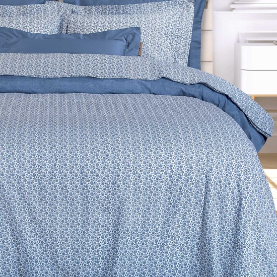 Σεντόνια King Σετ Essential Floral 2372 Cotton Polo Club (260x280) 4Τεμ
