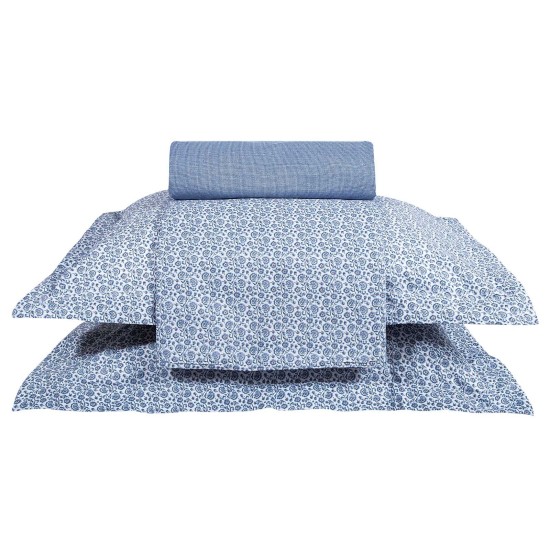 Σεντόνια King Σετ Essential Floral 2372 Cotton Polo Club (260x280) 4Τεμ