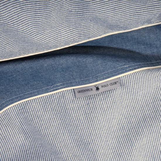Σεντόνια King Σετ Essential Geometric 2294 Prewashed Cotton Polo Club (250x270) 4Τεμ
