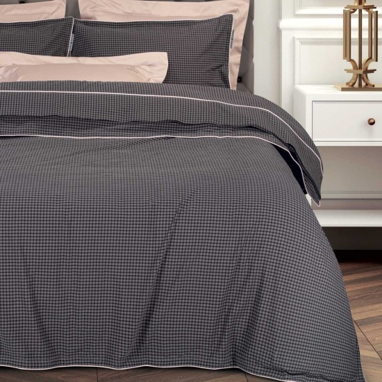 Σεντόνια King Σετ Essential Geometric 2374 Νηματαοβαφή Cotton Polo Club (250x270) 4Τεμ