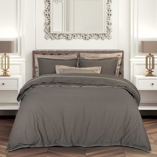 Παπλωματοθήκη King Σετ Essential Geometric 2375 Νηματαοβαφή Cotton Polo Club (220x240) 3Τεμ