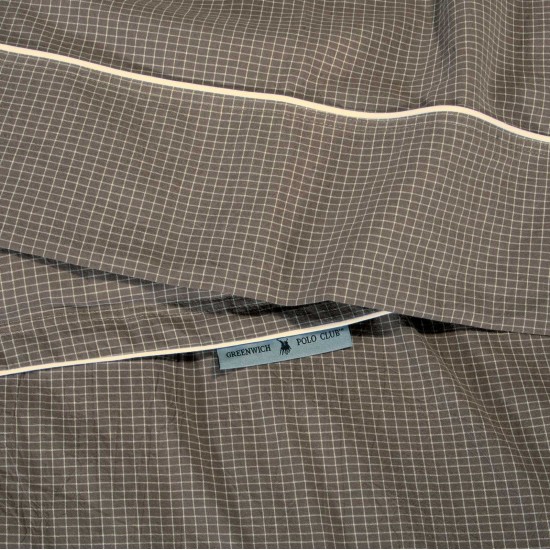 Παπλωματοθήκη King Σετ Essential Geometric 2375 Νηματαοβαφή Cotton Polo Club (220x240) 3Τεμ