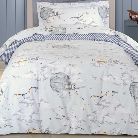 Σεντόνια Παιδικά Μονά Σετ Essential Junior 8852 Cotton Polo Club (170x260) 3Τεμ