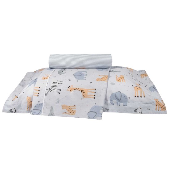 Σεντόνια Παιδικά Μονά Σετ Essential Junior 8867 Cotton Polo Club (170x260) 3Τεμ