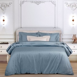 Παπλωματοθήκη Υπέρδιπλη Σετ Classic 2192 Satin 300TC Cotton Polo Club (220x240) 3Τεμ