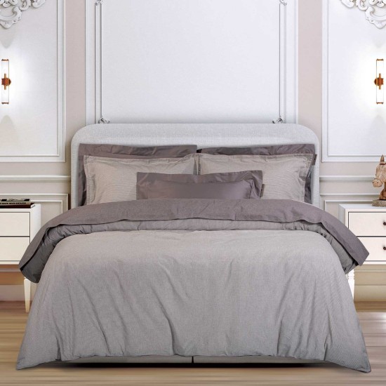 Παπλωματοθήκη Υπέρδιπλη Σετ Essential Geometric 2295 Prewashed Cotton Polo Club (220x240) 3Τεμ
