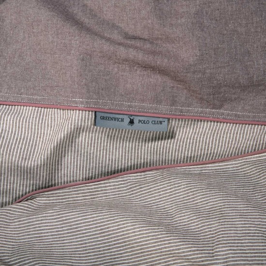 Παπλωματοθήκη Υπέρδιπλη Σετ Essential Geometric 2295 Prewashed Cotton Polo Club (220x240) 3Τεμ