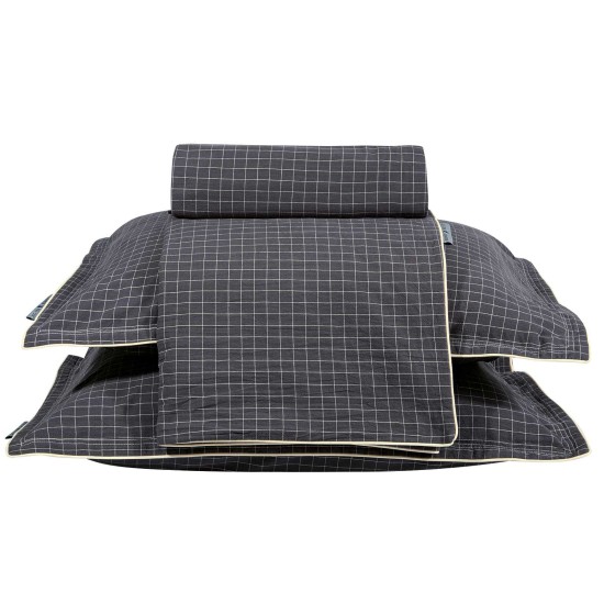 Παπλωματοθήκη Υπέρδιπλη Σετ Essential Geometric 2297 Prewashed Cotton Polo Club (220x240) 3Τεμ