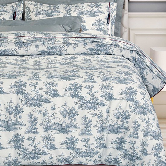 Παπλωματοθήκη Υπέρδιπλη Σετ Essential Floral 2362 Cotton Polo Club (220x240) 3Τεμ