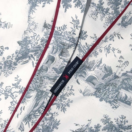 Παπλωματοθήκη Υπέρδιπλη Σετ Essential Floral 2362 Cotton Polo Club (220x240) 3Τεμ