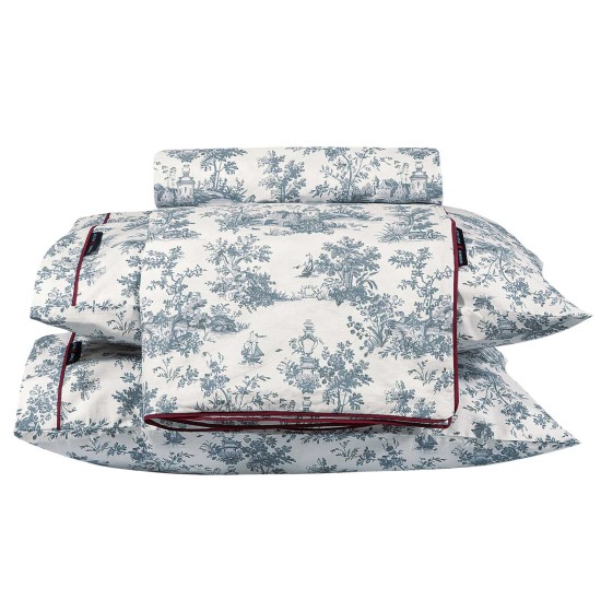 Παπλωματοθήκη Υπέρδιπλη Σετ Essential Floral 2362 Cotton Polo Club (220x240) 3Τεμ