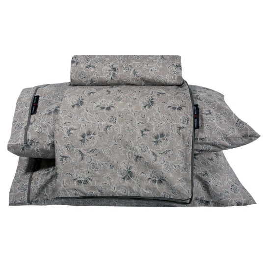 Παπλωματοθήκη Υπέρδιπλη Σετ Essential Floral 2367 Cotton Polo Club (220x240) 3Τεμ