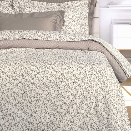 Παπλωματοθήκη Υπέρδιπλη Σετ Essential Floral 2370 Cotton Polo Club (220x240) 3Τεμ