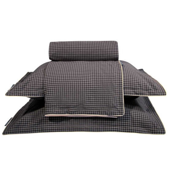 Παπλωματοθήκη King Σετ Essential Geometric 2374 Νηματαοβαφή Cotton Polo Club (220x240) 3Τεμ