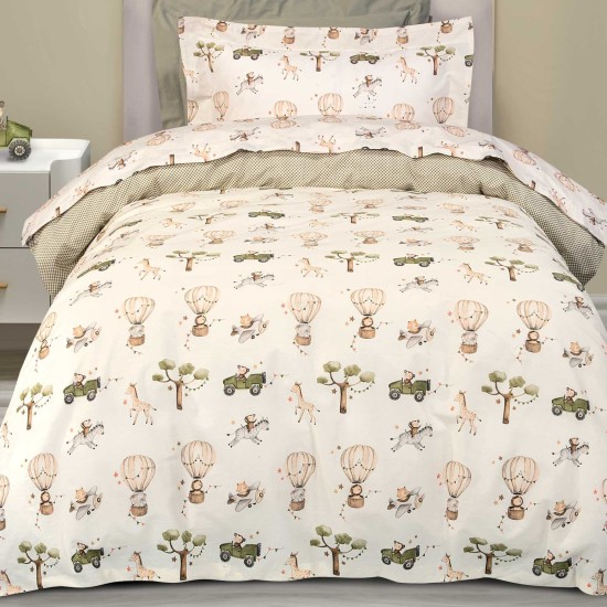 Παπλωματοθήκη Παιδική Μονή Σετ Essential Junior 8860 Cotton Polo Club (160x240) 2Τεμ