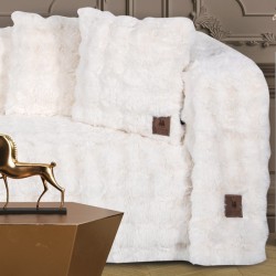 Ριχτάρι Διθέσιου Premium 3936 Rabbit Faux Fur Polo Club (180x250) 1Τεμ