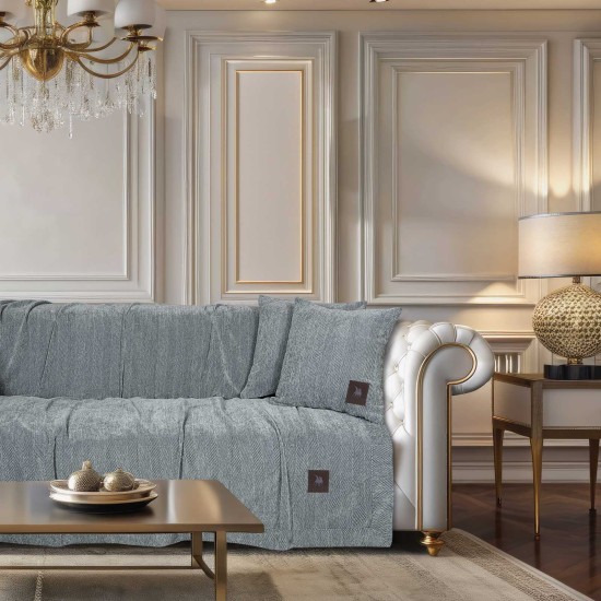 Ριχτάρι Τριθέσιου Essential Throws 3947 Chenille Polo Club (180x300) 1Τεμ