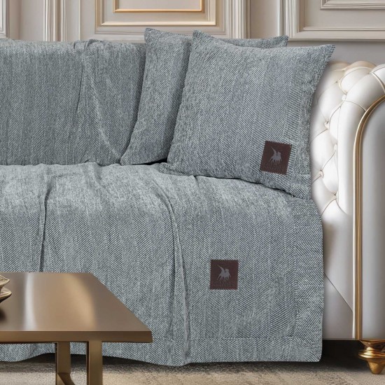 Ριχτάρι Τριθέσιου Essential Throws 3947 Chenille Polo Club (180x300) 1Τεμ