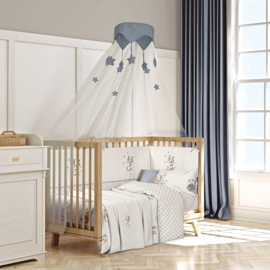 Κουβέρτα Πικέ Κούνιας Essential Baby Prints 8840 Cotton Polo Club (110x150) 1Τεμ