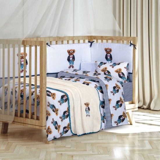 Κουβέρτα Βελουτέ Κούνιας Essential Baby 8838 Polo Club (80x110) 1Τεμ