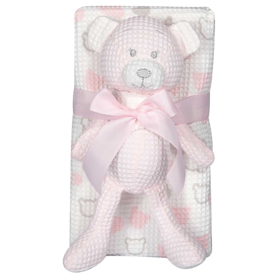 Κουβέρτα Πικέ Αγκαλιάς Essential Baby 8855 Cotton & Παιχνίδι Polo Club (75x100) 2Τεμ