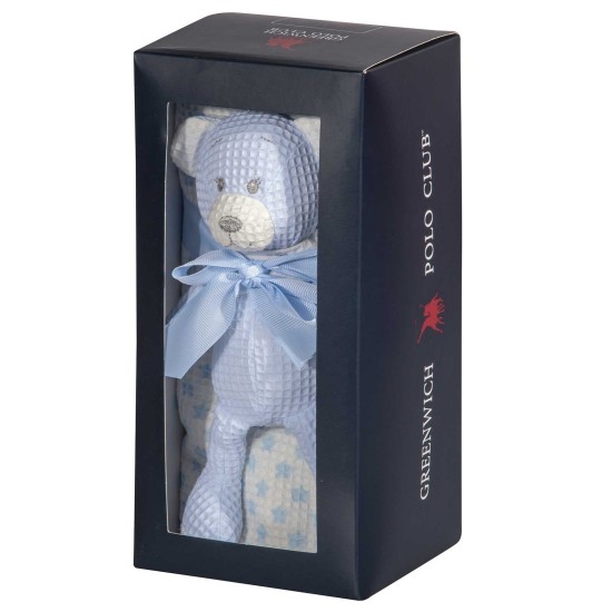 Κουβέρτα Πικέ Αγκαλιάς Essential Baby 8856 Cotton & Παιχνίδι Polo Club (75x100) 2Τεμ