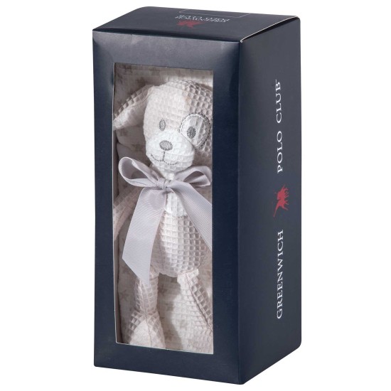 Κουβέρτα Πικέ Αγκαλιάς Essential Baby 8858 Cotton & Παιχνίδι Polo Club (75x100) 2Τεμ