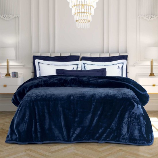Κουβέρτα Βελουτέ Υπέρδιπλη Essential Blanket 3439 Velour Polo Club (220x240) 1Τεμ