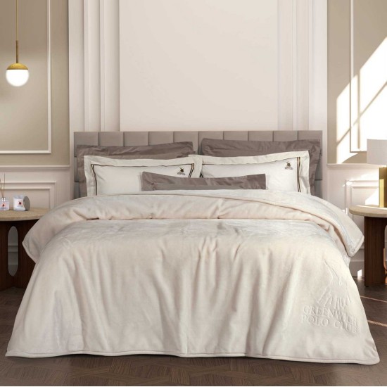 Κουβέρτα Βελουτέ Μονή Essential Blanket 3441 Velour Polo Club (160x240) 1Τεμ