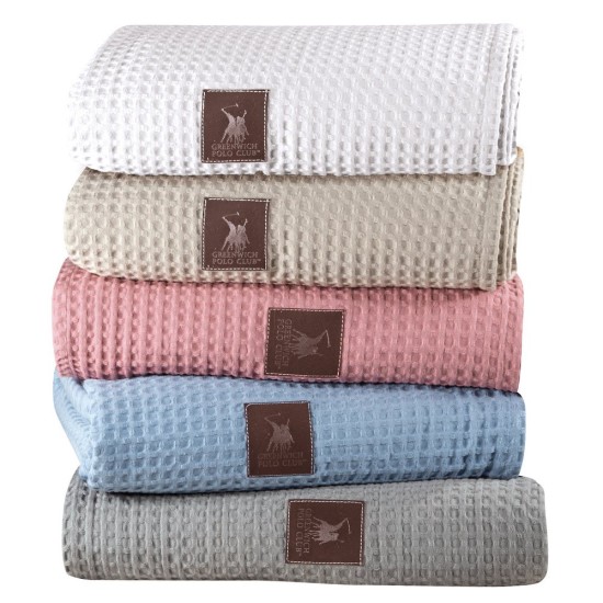 Κουβέρτα Πικέ Υπέρδιπλη Essential Solid 3457 Cotton Polo Club (220x240) 1Τεμ