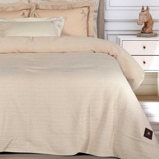 Κουβέρτα Πικέ Υπέρδιπλη Essential 4456 Stonewashed Cotton Polo Club (220x240) 1Τεμ