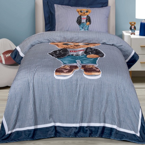 Κουβέρτα Fleece Παιδική Μονή Essential Junior 8838 Polo Club (160x220) 1Τεμ