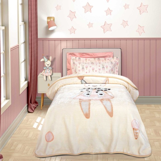 Κουβέρτα Βελουτέ Παιδική Μονή Essential Junior 8859 Cotton Polo Club (160x220) 1Τεμ