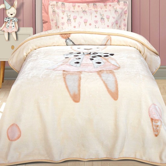 Κουβέρτα Βελουτέ Παιδική Μονή Essential Junior 8859 Cotton Polo Club (160x220) 1Τεμ