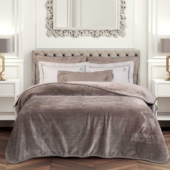 Κουβέρτα Βελουτέ Μονή Essential Blanket 3497 Supersoft Polo Club (160x240) 1Τεμ