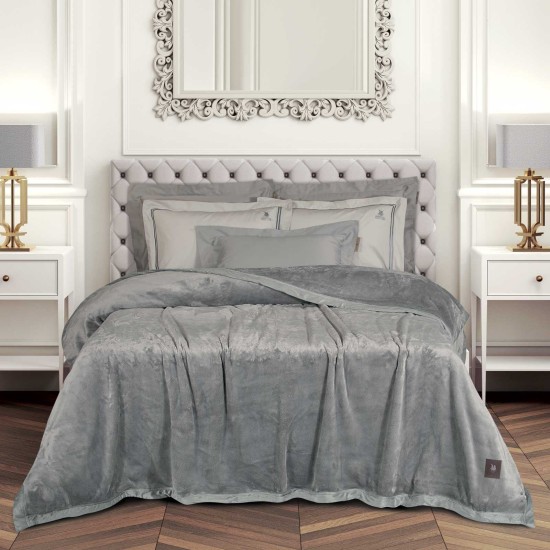Κουβέρτα Βελουτέ King Size Essential Blanket 3971 Supersoft Polo Club (240x250) 1Τεμ